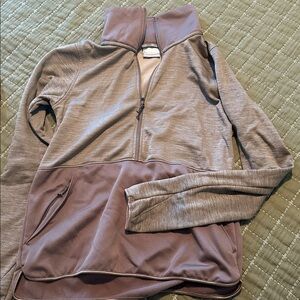 Columbia Brown Quarter-Zip Pullover
